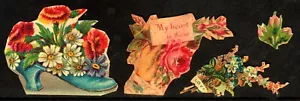 Viktorianische Stanzform (4) verschiedene Blumen, um 1880 - Bild 1 von 1