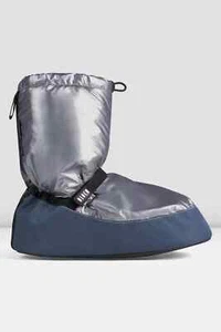 BLOCH Adult Warm Up Dance Booties Boots Metallic Grey Blue IM009BM - Picture 1 of 4
