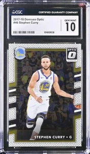 2017-18 Panini Donruss Optic - #46 Stephen Curry CSG/CGC 10 Gem Mint - Picture 1 of 2