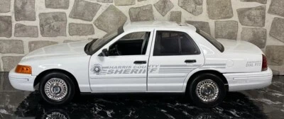 Custom 1:18 2001 Ford Crown Victoria Texas Harris County Sheriff Ghost - Image 1 of 4