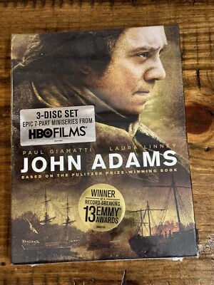 John Adams (DVD, 3-Disc Set, 2007 Widescreen) Paul Giamatti, Laura Linney - NEW - Image 1 of 3