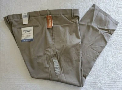 NEW Men's Dockers Signature Khaki Big & Tall Modern Tapered Fit w Stretch Beige - Image 1 of 4