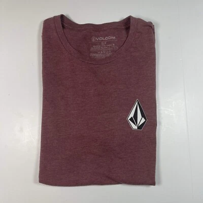 Volcom Shirt Mens S Small Red Short Sleeve Casual T Shirt Skateboarding - Image 1 of 4