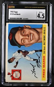 1955 Topps Fred Marsh #13 CGC 4.5 - Picture 1 of 2