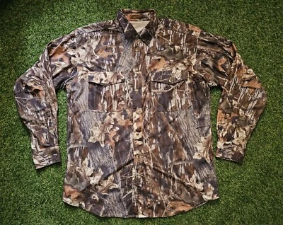 Browning Super Naturals Mens Vented Camo Shirt Large - Runs Big - Image 1 of 4