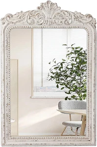 Vintage Wood Framed Arendahl Mirrors for Wall Decor 24" X 36", Hanging Distresse - Picture 1 of 7