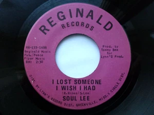 SOUL LEE 45 'I LOST SOMEONE' USA REGINALD 1971 MISSISSIPPI DEEP SOUL BLUES VG+ - Picture 1 of 2