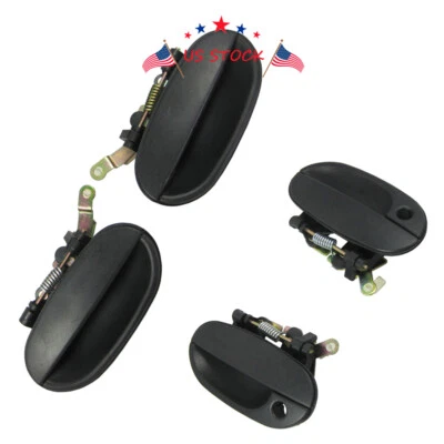 Outside Door Handles Set Front Left Rear Right 4Pcs For Hyundai Accent 1995-1999 Foto 1 de 4