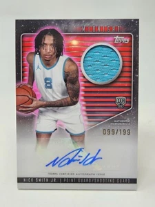 2023-24 Topps Midnight NICK SMITH JR. Rookie Jersey Autograph Card RPA RC /199 - Picture 1 of 2