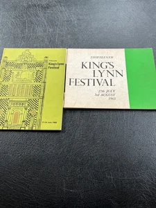 KING'S LYNN FESTIVAL - 2 x Festival Programmes - 1963 & 1965 - Picture 1 of 1