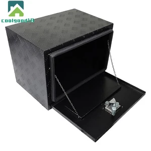 24" x 17" x18" Tool Box Underbody Aluminum Truck Flatbed Trailer Storage+ Key - Picture 1 of 19