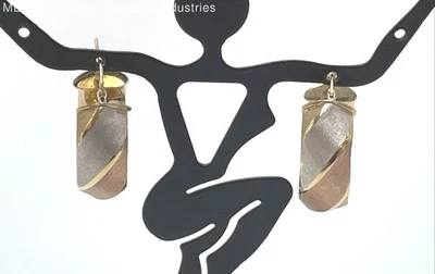 14K Multi Tone Gold Hoop Earrings - 2.35 Grams - Image 1 of 4