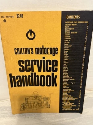 Manual de servicio vintage de Chilton's Motor Age 44ª edición Foto 1 de 4