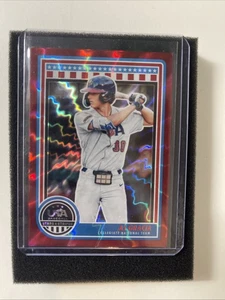 Panini Stars and Stripes 2025 - AJ Gracia #72 Red Lightning/30 (RC) - Imagen 1 de 2