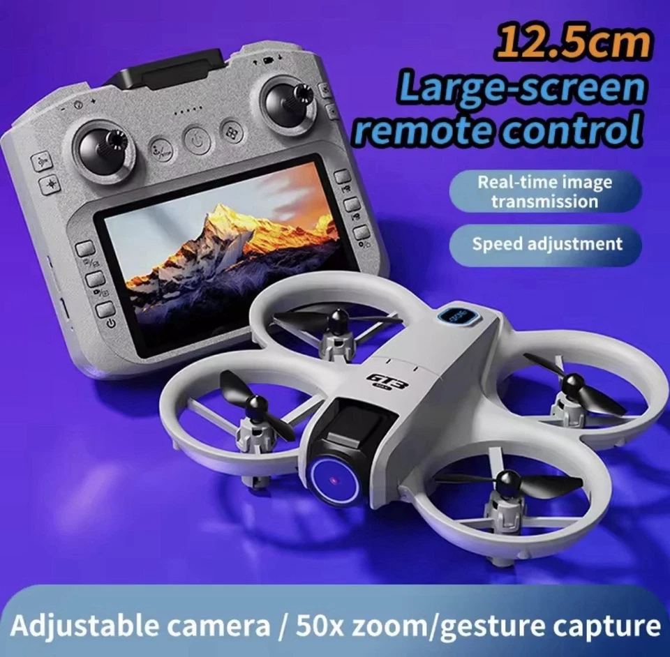 GT3 MAX Drone 8K HD 4.3" Remote Control Headless Mode Helicopter - Image 1 of 1