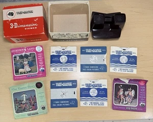 Vtg View-Master 3-Dimension Viewer Model E in Original Box With 8 Reels - Picture 1 of 13