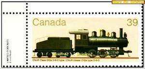 CANADA 1985 CANADIAN TRAIN STEAM LOK FV FACE 39 CENT MNH TL CORNER STAMP - Bild 1 von 2