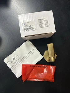 Restoration Hardware RH Lambeth Hexagonal Small Hook Brass Gold Bath Coat Hook - Picture 1 of 6