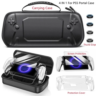 BEBONCOOL PlayStation Portal Remote Player 5 Accessories Kit for PS5 Portal Carrying Case