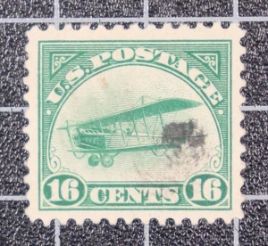 Scott C2 16 Cents Biplane Used PF Cert Grade 90 SCV $80.00 - Picture 1 of 3