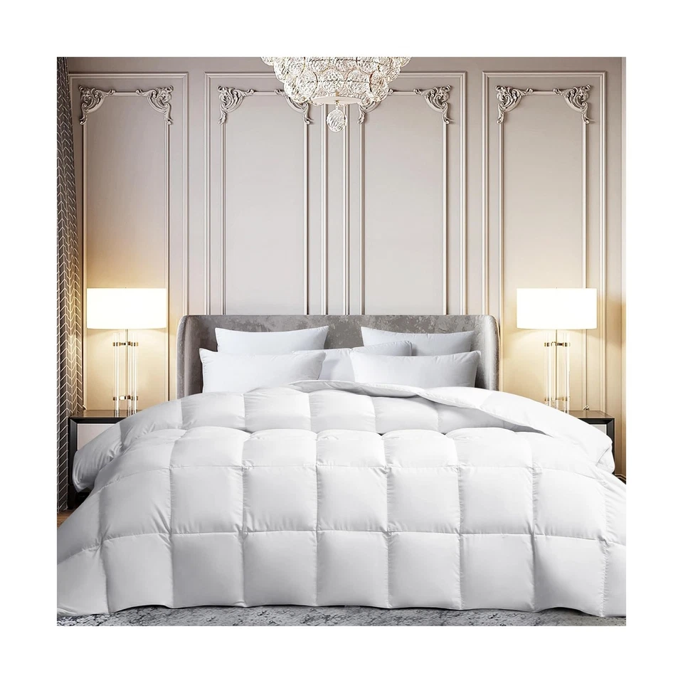 Edredón de fibra de plumón de pluma de ganso blanco MARTHA STEWART tamaño king - toda la temporada... Foto 1 de 4