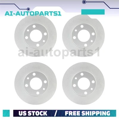 For 1984 1985 1986 1987 - 1989 Bertone X-1/9 4pcs Front + Rear Brake Rotors - Image 1 of 4