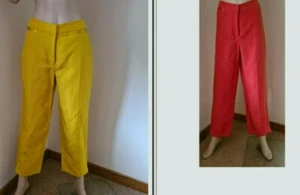 Autograph Tapered Ankle Grazer Leinen/Mix Schimmer Hose UVP55,00€ 5403T - Bild 1 von 12