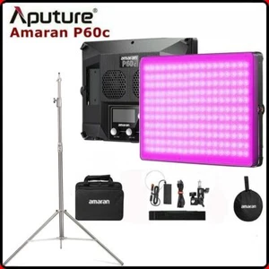Aputure Amaran P60c RGBWW Vollfarb-LED-Panel Fotografie Licht Sidus + 2.8m Stand - Bild 1 von 12