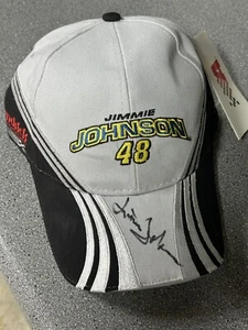 Autographed Jimmie Johnson Hat Blue #48 Lowes Racing Chase Authenticator Nu-Fit - Picture 1 of 4
