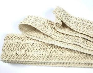Woven Ivory Stretch Vintage 2 Inch Trim Sewing Craft 2.5 Yard Piece Edging - Picture 1 of 9