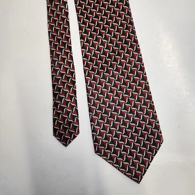 Pierre Cardin Men's Neck Tie 100% Silk Red, Black, Blue And Silver - Image 1 of 3