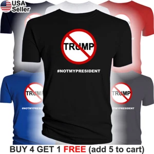 Camiseta Anti Donald Trump Impeach Not My President EE. UU. Policial Demócrata EE. UU. - Imagen 1 de 20