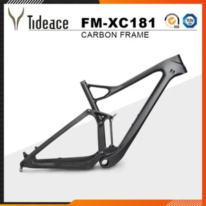 Carbon Fiber Full Suspension Mountain Bicycle Frame 29er Boost 100mm Travel OEM - Picture 1 of 6