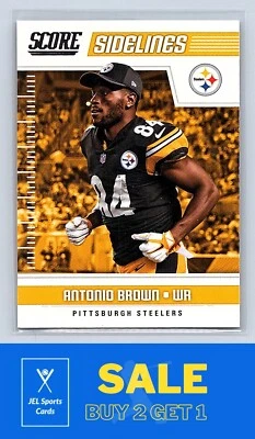 2018 Panini Score #8  Antonio Brown - Image 1 of 2