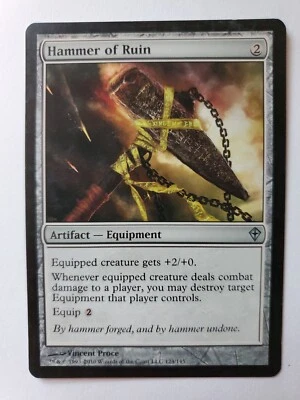 MTG Magic The Gathering Card Hammer of Ruin Artifact Equipment Worldwake  - Image 1 of 2