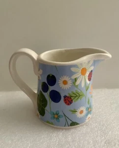 Gisela Graham Milk Jug Floral Ladybird Bees 3”x3” - Picture 1 of 4
