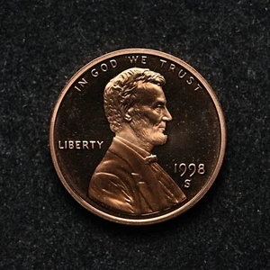 1998-S Lincoln Memorial Cent Proof (bb17023) - Picture 1 of 2