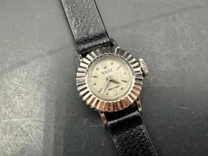 1950s 18kt White Gold Ladies Rolex Cocktail ref 8792 Dress Watch - Picture 1 of 10
