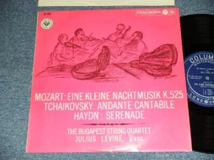 BUDAPEST STRING QUARTET JULIUS LEVINE Japan ZL-184 10"LP MOZART CHAIKOVSKY HYDN - Imagen 1 de 8