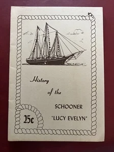 1950’s History of the Schoner "Lucy Evelyn" Vintage Postcard Booklet - Bild 1 von 4