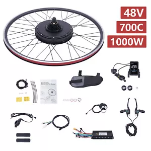 Kit conversione motore mozzo ruota posteriore bici elettrica brushless 48V 1KW 700C - Foto 1 di 16