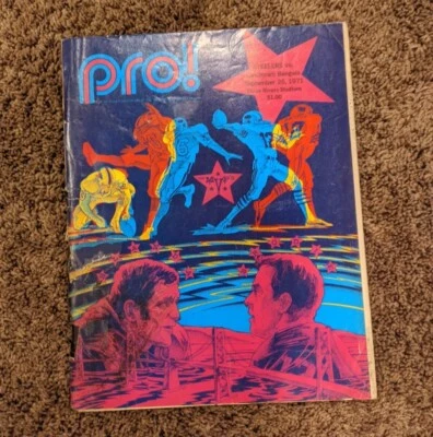 1971 PITTSBURGH STEELERS CINCINNATI BENGALS THREE RIVERS STADIUM PROGRAM  - Image 1 of 2