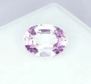Gemas ovaladas de morganita natural de piedras preciosas sueltas de 3,47 quilates certificadas sin tratar - Imagen 1 de 11