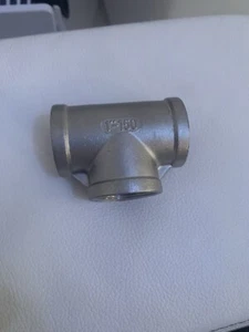Edelstahl Gewindefitting T-Stück, V2A Grösse 1 Zoll | Schraubfitting Nirosta - Bild 1 von 3
