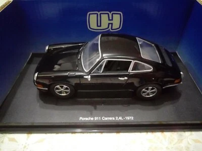 UNIVERSAL HOBBIES 1/18 PORSCHE 911 2.4 L BLACK SUPER RARE NO AUTOART MINICHAMPS - Immagine 1 di 4