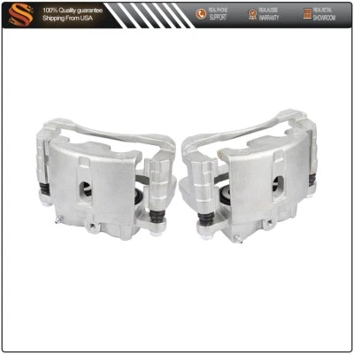 Par de pinzas de freno delanteras con soporte para Chevrolet Silverado 3500 HD 2007-2010 Foto 1 de 4