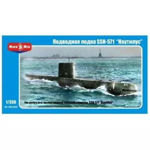 Mikro Mir 350-009 - 1/350 SSN-571 "Nautilus" U.S. Nuclear Submarine 277 mm scale - Picture 1 of 12
