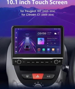 10.1’’ Android 10 per PEUGEOT 107 / Citroen C1 2005 - 2014 - Foto 1 di 13