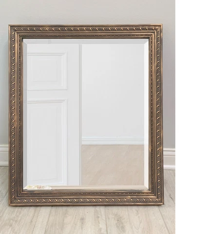 Handmade/Reconstructed Antique Rustic Gold Wood Decorative Wall Mirror Cover