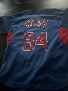 Retro Kerry Wood Nike Chicago Cubs Jersey YM - Picture 1 of 2